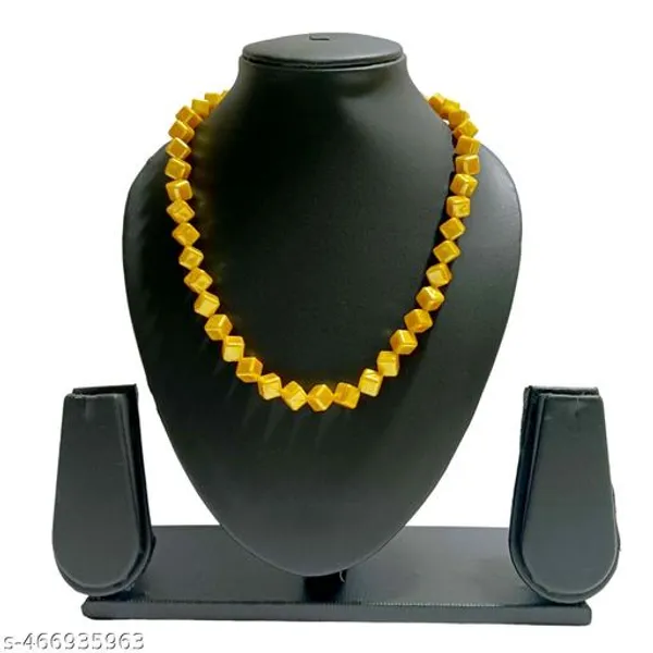 Yellow_Square_Single_Line_Jewellery_Set_For_Women