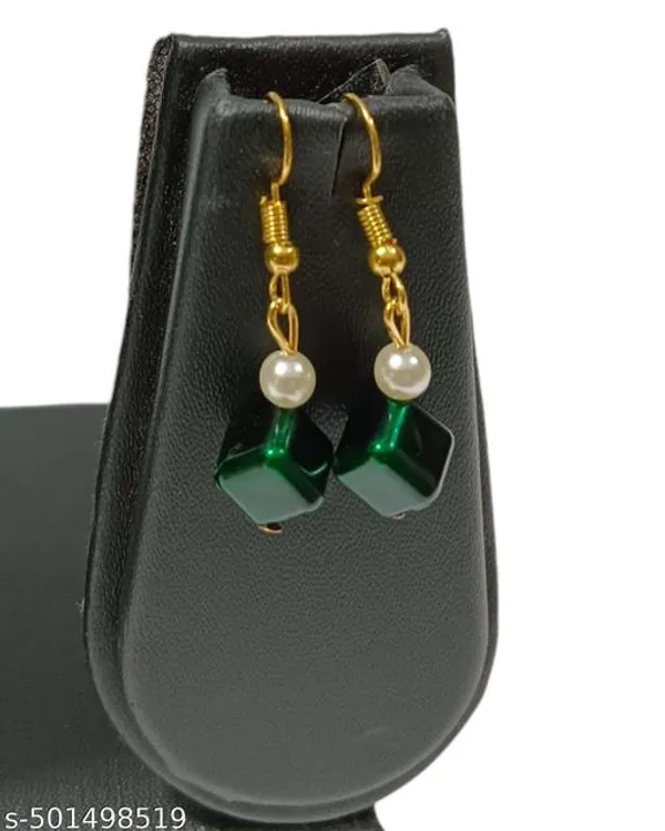 Dark_Green_Handmade_Pearl_Jewellery_Set_For_Women