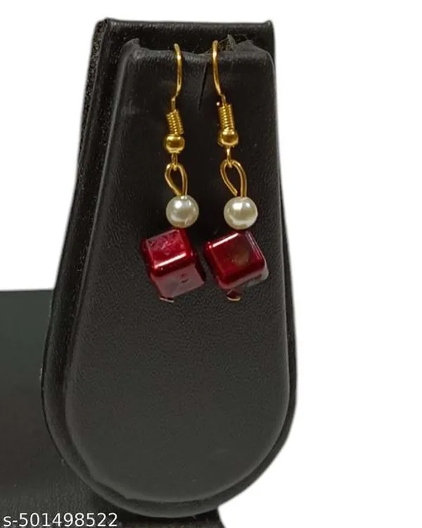 Maroon_Handmade_Pearl_Jewellery_Set_For_Women