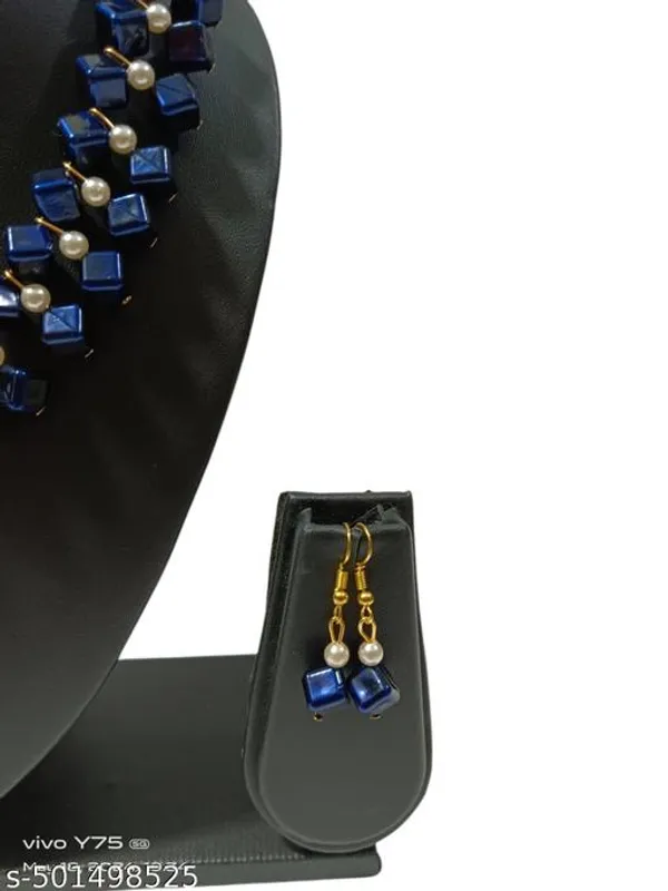 Navy_Blue_Handmade_Pearl_Jewellery_Set_For_Women