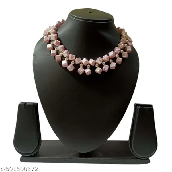 Pink_Handmade_Pearl_Jewellery_Set_For_Women
