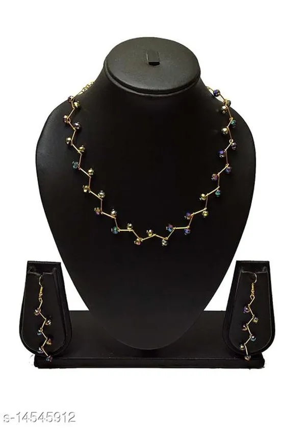 Multicolour_Handmade_Zigzag_Crystal_Beads_Party_Wear_Jewellery_Set_Rainbow_For_Women
