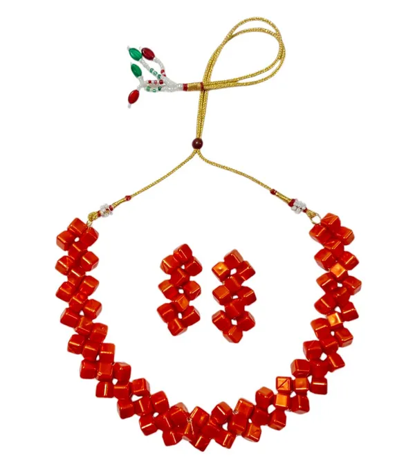 Red_Stone_Beaded_Necklace_And_Earrings_Set_Traditional_Ethnic_Jewelry_For_Women