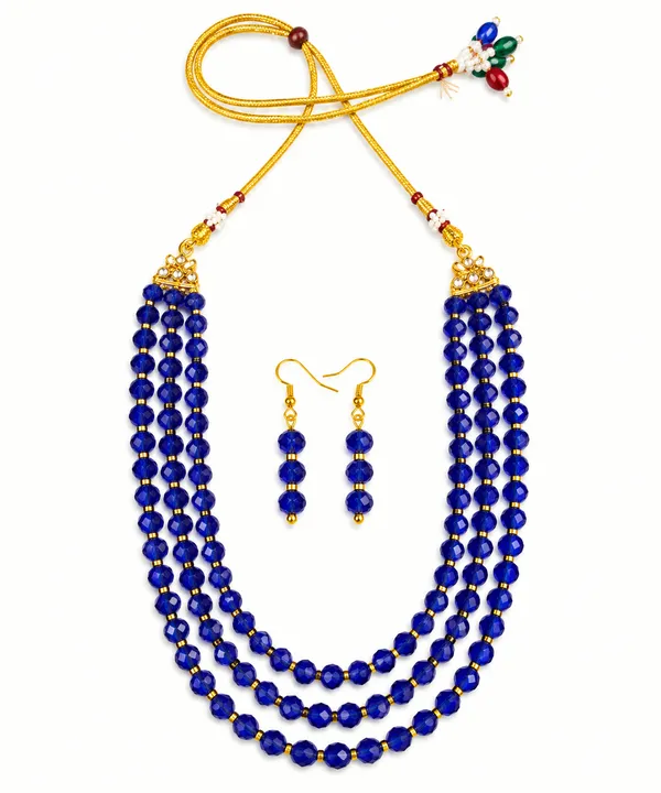 Blue_Crystal_Elegance_Three-Layer_Necklace
