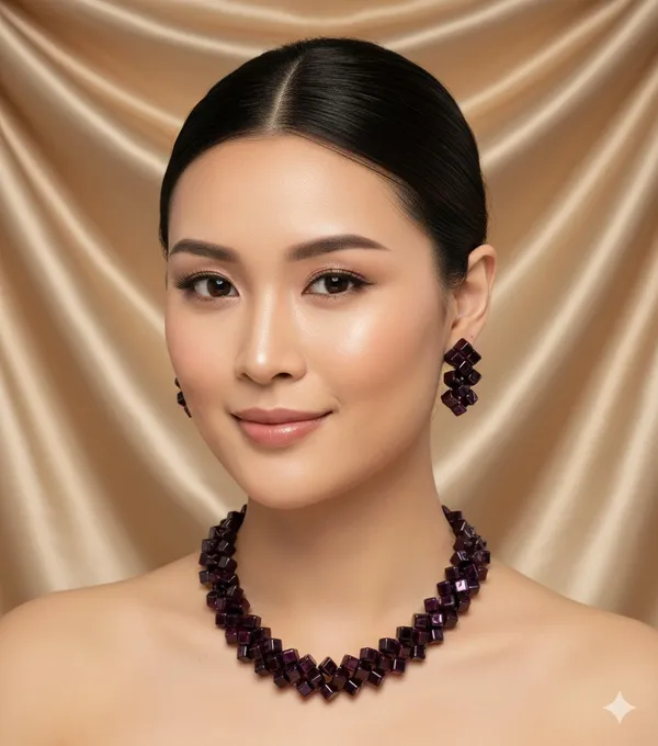 Wine_Premium_Garnet_Stone_Necklace_With_Matching_Earrings_Set_For_Women