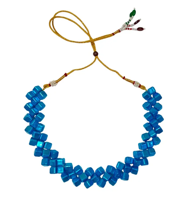 Blue_Vibrant_Crystal_Cube_Beaded_Necklace_And_Earring_Set_For_Women