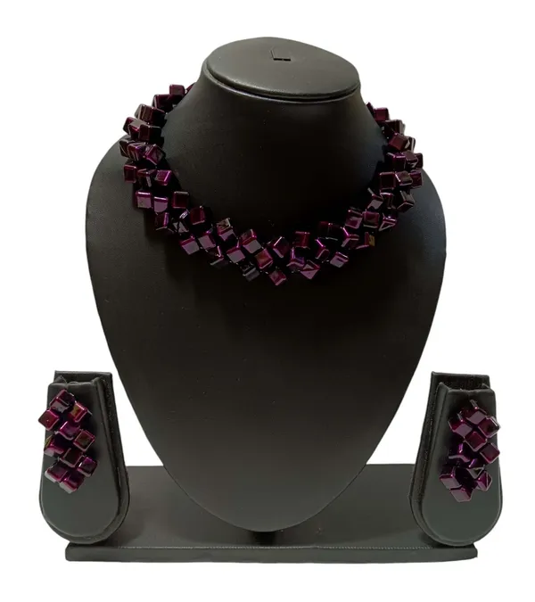 Wine_Premium_Garnet_Stone_Necklace_With_Matching_Earrings_Set_For_Women