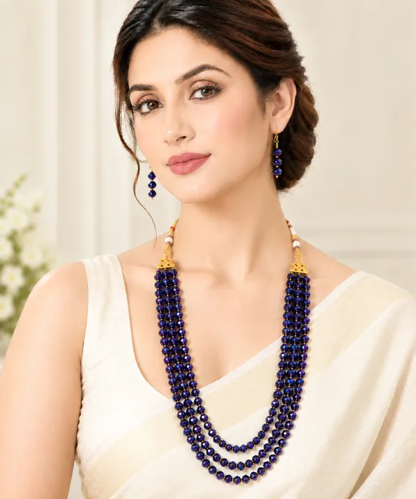 Purple_Crystal_Elegance_Three-Layer_Necklace