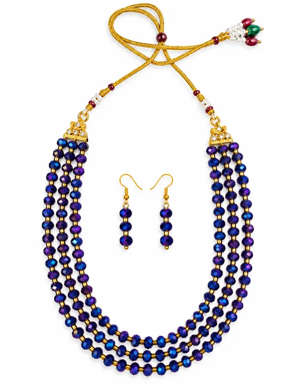 Purple_Crystal_Elegance_Three-Layer_Necklace