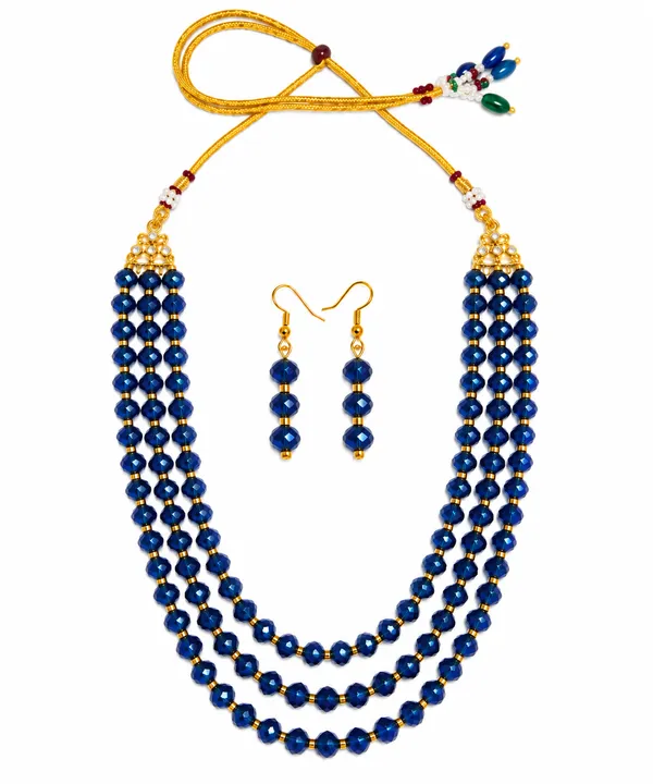 Royal_Blue_Crystal_Elegance_Three-Layer_Necklace