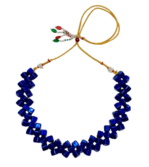Blue_Elegant_Crystal_Beaded_Necklace_And_Earrings_Set_For_Women