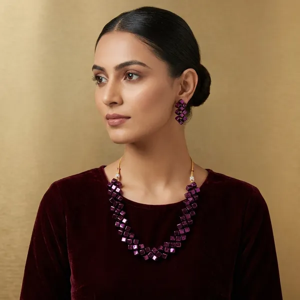 Wine_Premium_Garnet_Stone_Necklace_With_Matching_Earrings_Set_For_Women