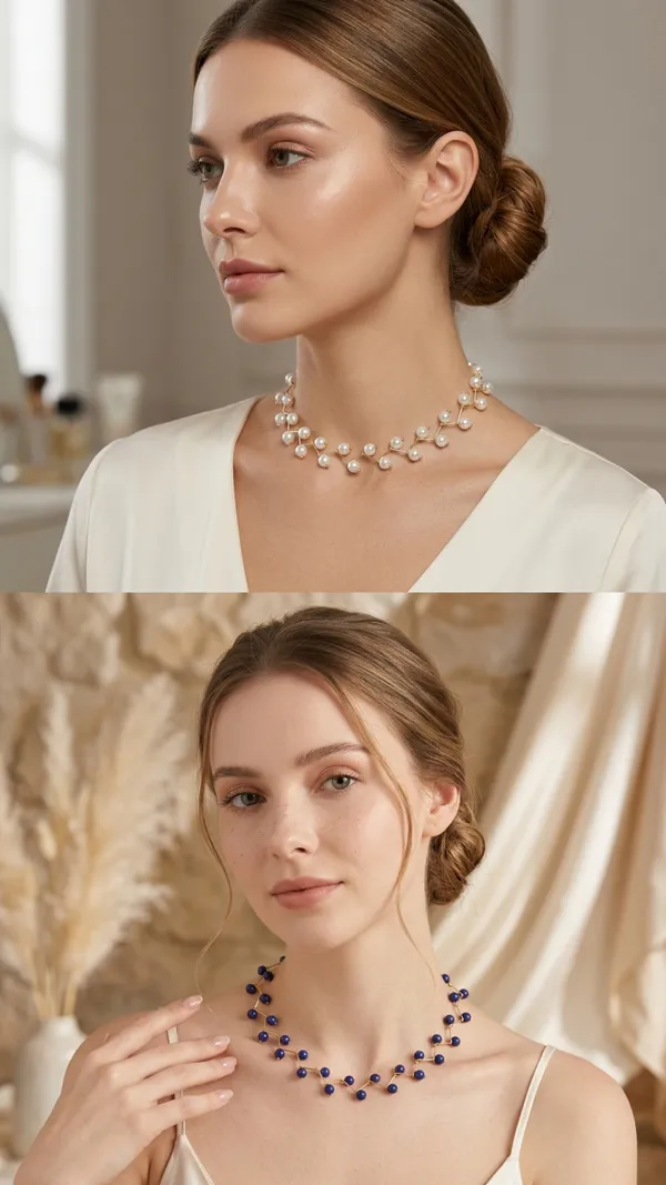White_And_Blue_6_No_Zigzag_Combo_Party_Wear_Necklace_Pack_Of_2