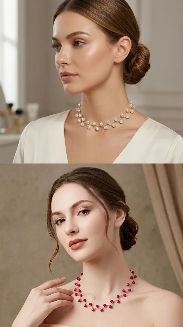 White_And_Pink_6_No_Zigzag_Combo_Party_Wear_Necklace_Pack_Of_2