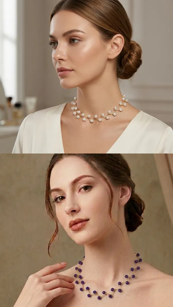 White_And_Purple_6_No_Zigzag_Combo_Party_Wear_Necklace_Pack_Of_2