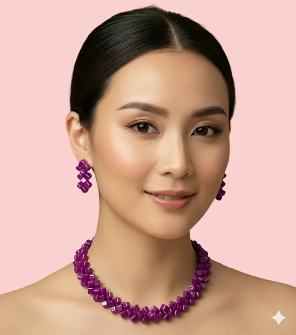 Purple_Gemstone_Jewelry_Set_Necklace_&_Earrings_For_Women