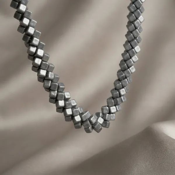 Grey_Square_Necklace_For_Women