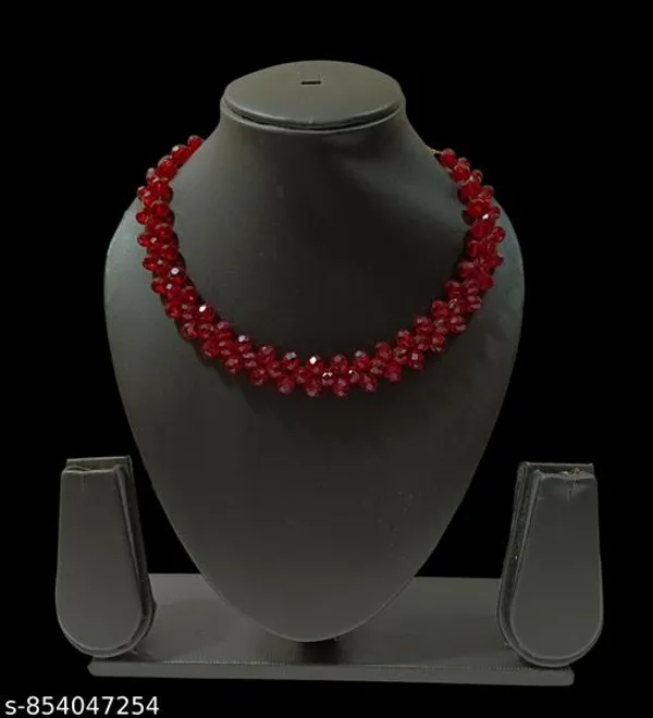 Maroon_Crystal_Beads_Handmade_Jewellery_Set_For_Women