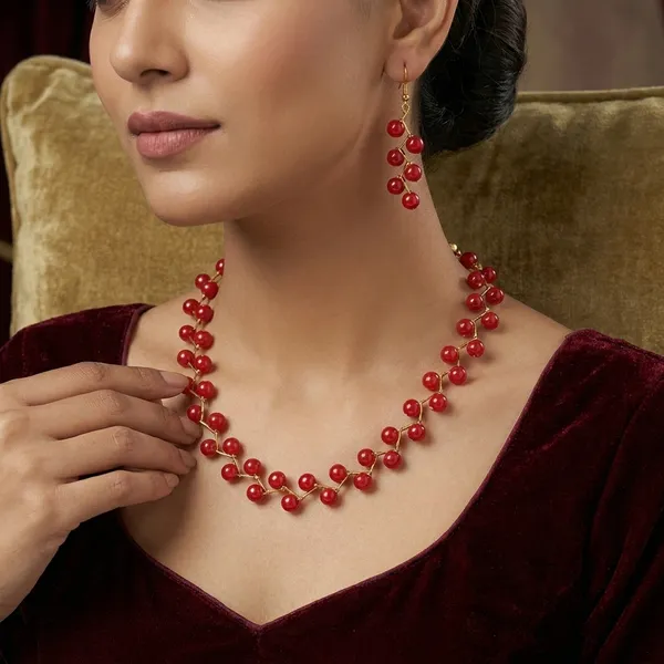 Multicolour_Weight_Pearl_Jewelry_Set_For_Women_Pack_Of_2