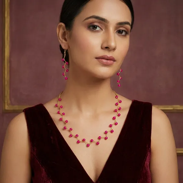 Pink_Lattest_Women_Jewellery_Set_For_Women