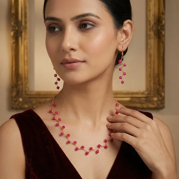 Pink_Lattest_Women_Jewellery_Set_For_Women