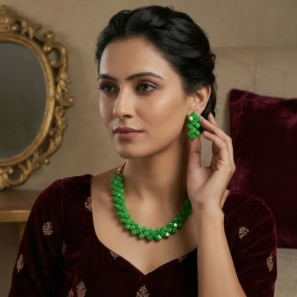 Multicolour_Handmade_Pearl_Jewellery_Set_For_Women