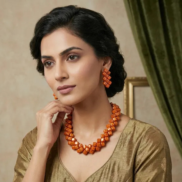 Multicolour_Handmade_Pearl_Jewellery_Set_For_Women