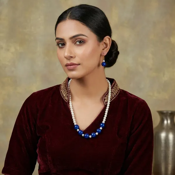 Navy_Blue_Gems_Pearl_Jewellery_Set_Navy_For_Women