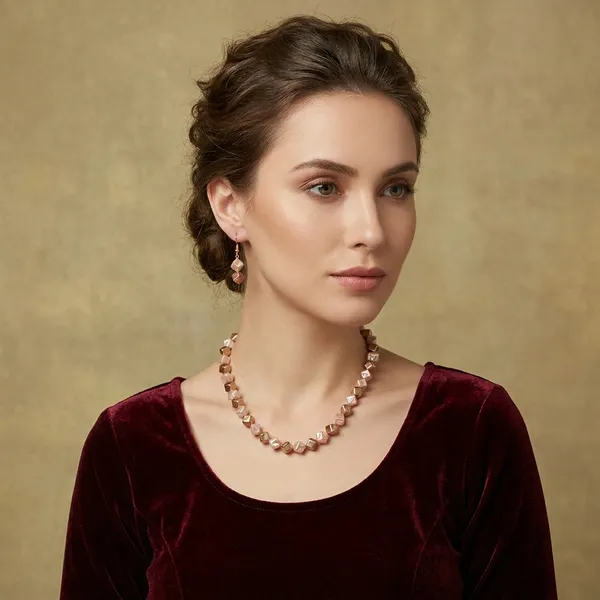 Multicolour_Square_Single_Line_Jewellery_Set_For_Women
