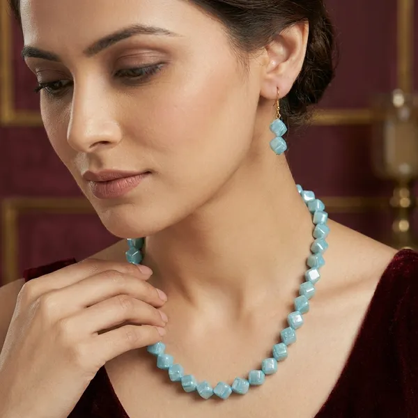 Cyan_Blue_Square_Single_Line_Jewellery_Set_For_Women