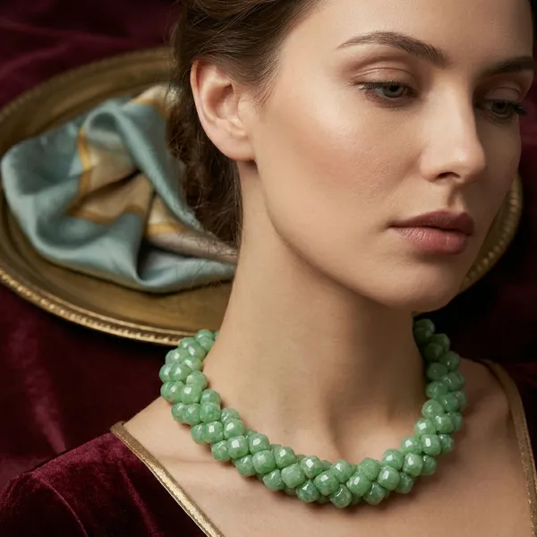 Green_Handmade_Pearl_Jewellery_Set_For_Women_Pack_Of_2