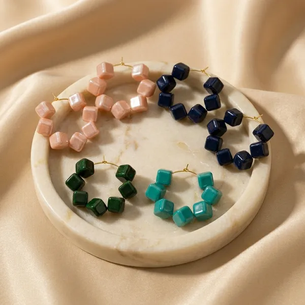 Multicolor_Trendy_Square_Beads_Hoop_Earrings_Combo_Set_Of_4_For_Women