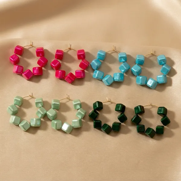 Multicolor_Trendy_Square_Beads_Hoop_Earrings_Combo_Set_Of_4_For_Women