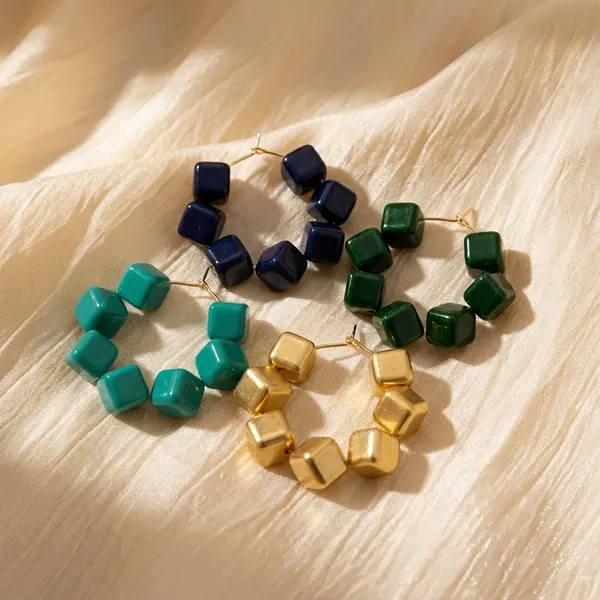 Multicolor_Trendy_Square_Beads_Hoop_Earrings_Combo_Set_Of_4_For_Women