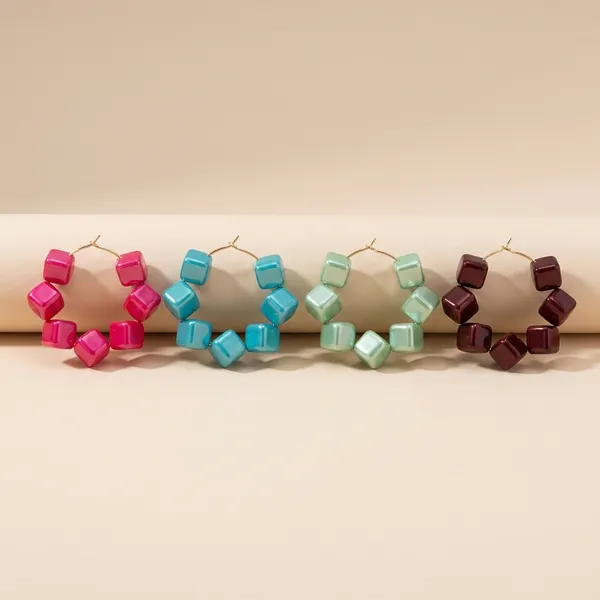 Multicolor_Trendy_Square_Beads_Hoop_Earrings_Combo_Set_Of_4_For_Women