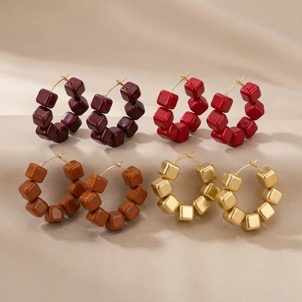 Multicolor_Trendy_Square_Beads_Hoop_Earrings_Combo_Set_Of_4_For_Women