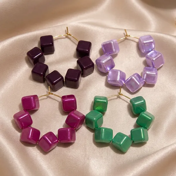 Multicolor_Trendy_Square_Beads_Hoop_Earrings_Combo_Set_Of_4_For_Women