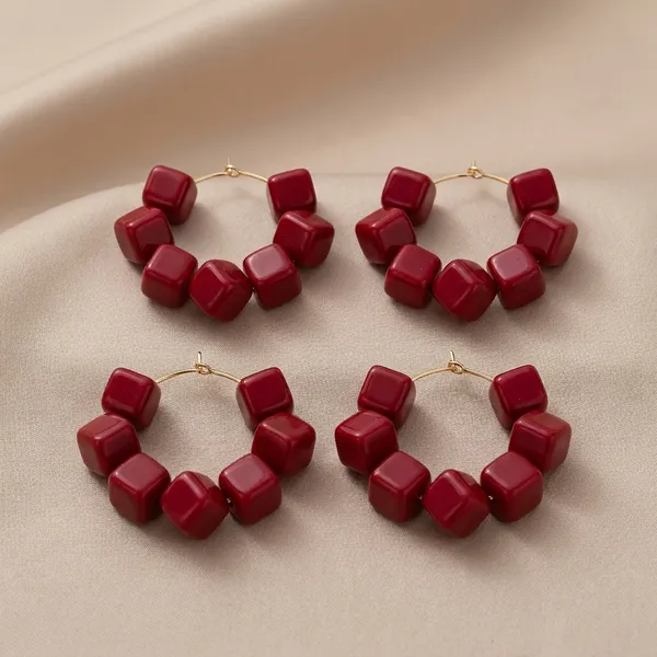 Multicolor_Trendy_Square_Beads_Hoop_Earrings_Combo_Set_Of_4_For_Women