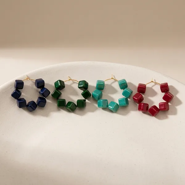 Multicolor_Trendy_Square_Beads_Hoop_Earrings_Combo_Set_Of_4_For_Women