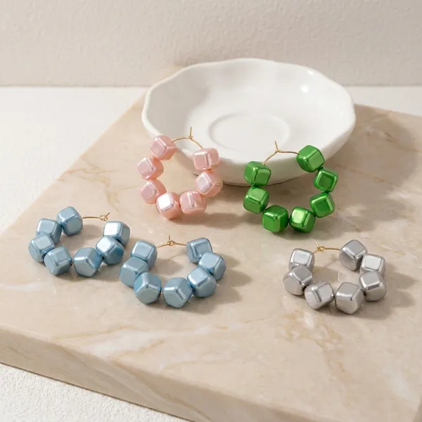 Multicolor_Trendy_Square_Beads_Hoop_Earrings_Combo_Set_Of_4_For_Women