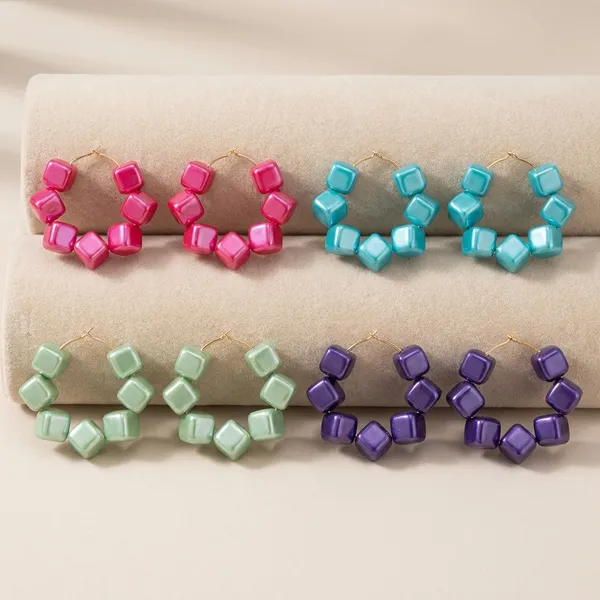 Multicolor_Trendy_Square_Beads_Hoop_Earrings_Combo_Set_Of_4_For_Women