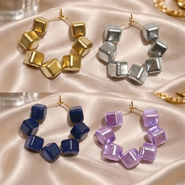 Multicolour_Trendy_Square_Beads_Hoop_Earrings_Combo_Set_Of_4_For_Women