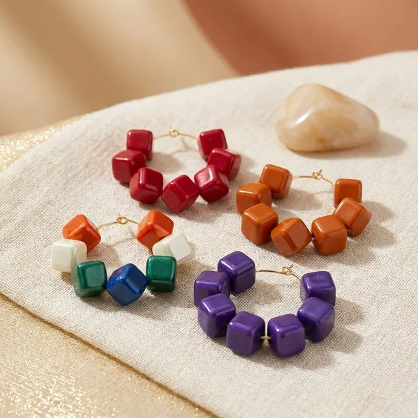 Multicolour_Trendy_Square_Beads_Hoop_Earrings_Combo_Set_Of_4_For_Women