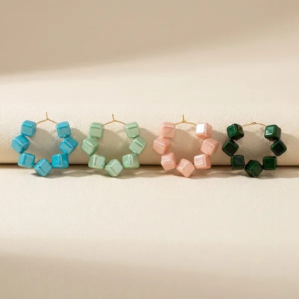 Multicolour_Trendy_Square_Beads_Hoop_Earrings_Combo_Set_Of_4_For_Women