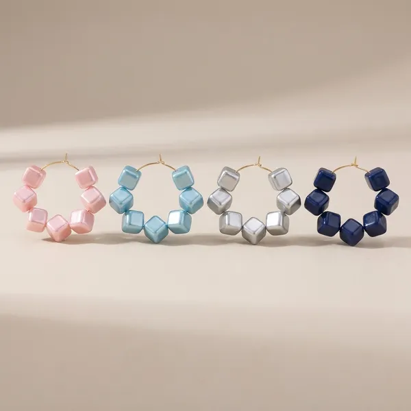 Multicolor_Trendy_Square_Beads_Hoop_Earrings_Combo_Set_Of_4_For_Women