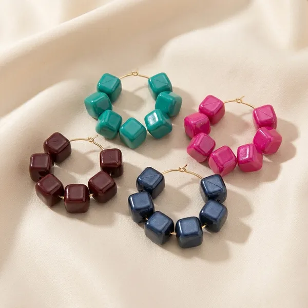 Multicolour_Trendy_Square_Beads_Hoop_Earrings_Combo_Set_Of_4_For_Women