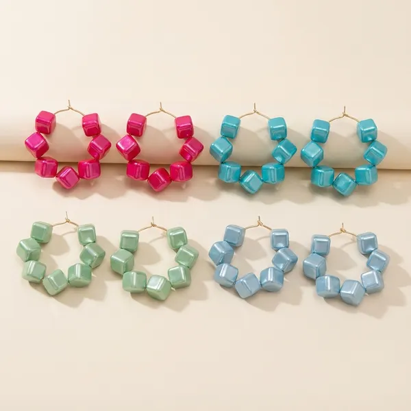 Multicolour_Trendy_Square_Beads_Hoop_Earrings_Combo_Set_Of_4_For_Women