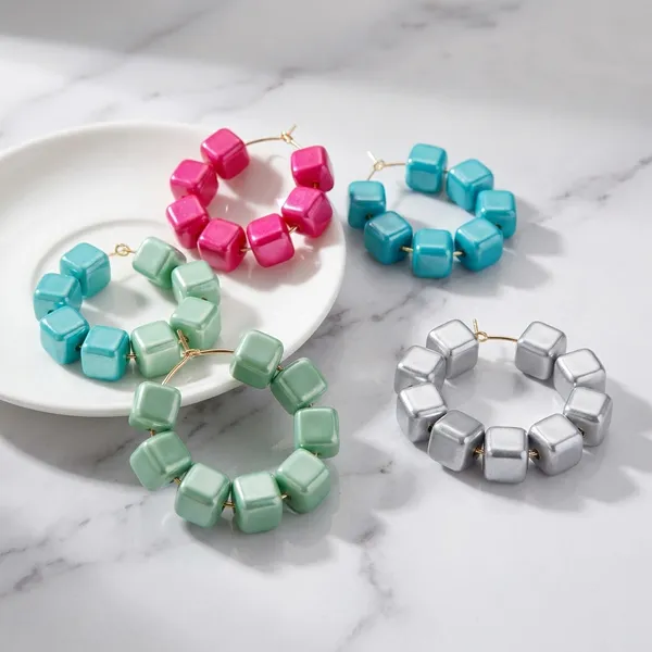 Multicolour_Trendy_Square_Beads_Hoop_Earrings_Combo_Set_Of_4_For_Women