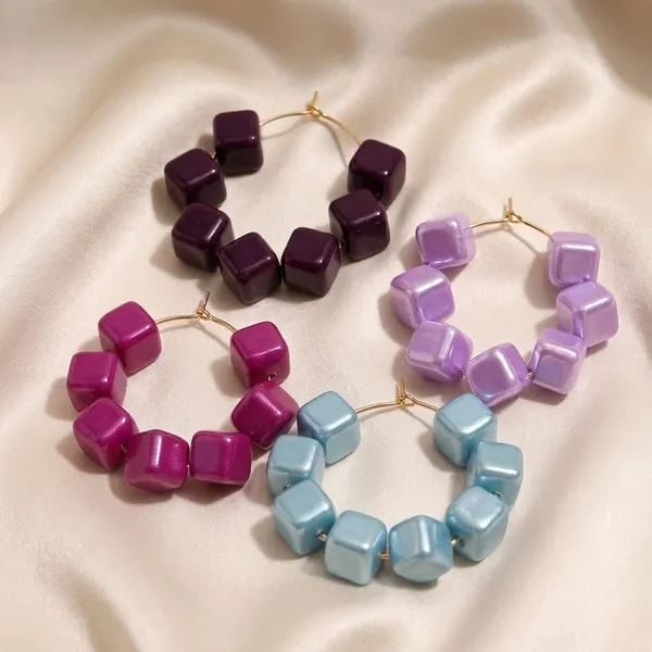 Multicolour_Trendy_Square_Beads_Hoop_Earrings_Combo_Set_Of_4_For_Women