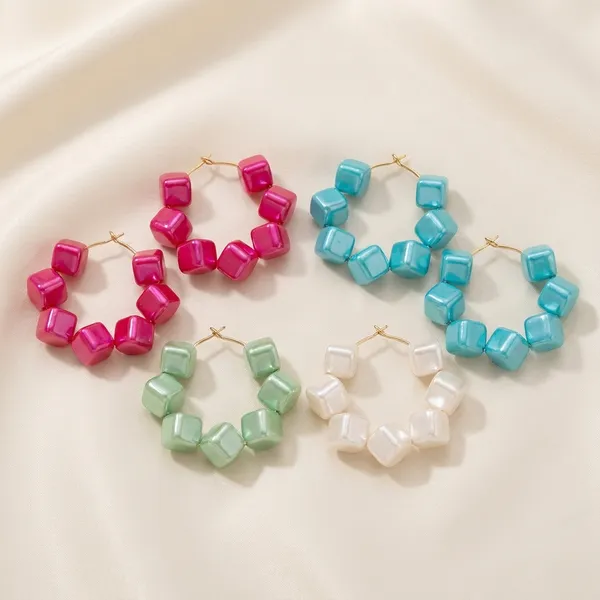 Multicolour_Trendy_Square_Beads_Hoop_Earrings_Combo_Set_Of_4_For_Women